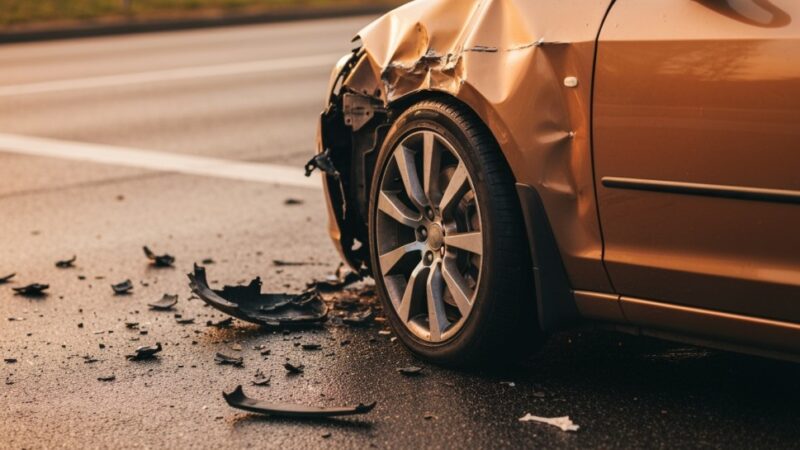 Żubr znów na drodze: kolejna kolizja w powiecie hajnowskim