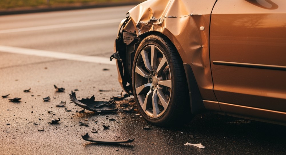 Żubr znów na drodze: kolejna kolizja w powiecie hajnowskim