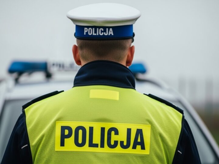 Kierująca BMW złamała przepisy na przejeździe kolejowym, łamiąc rogatki