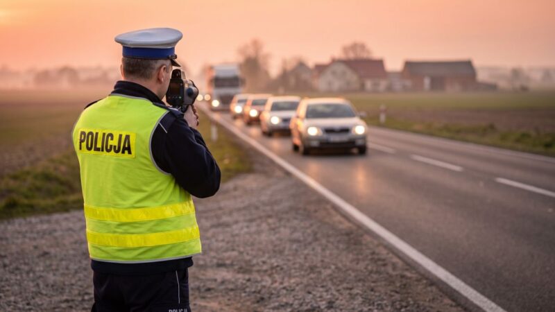 Młody kierowca w BMW stracił prawo jazdy za 142 km/h na drodze wojewódzkiej