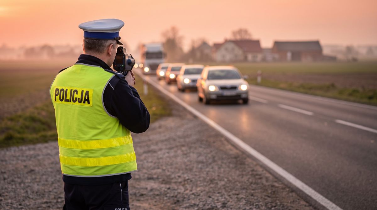 Młody kierowca w BMW stracił prawo jazdy za 142 km/h na drodze wojewódzkiej